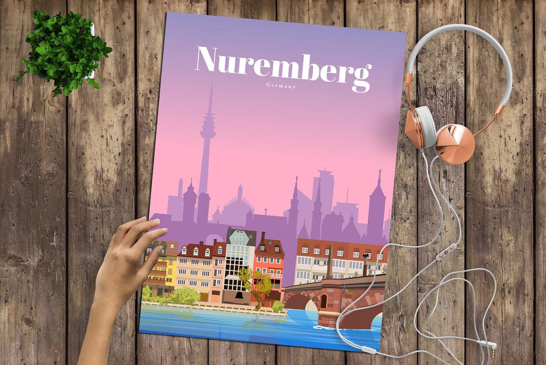 Nuremberg Print, Nuremberg Wall Art Prints, Nuremberg City Skyline ...