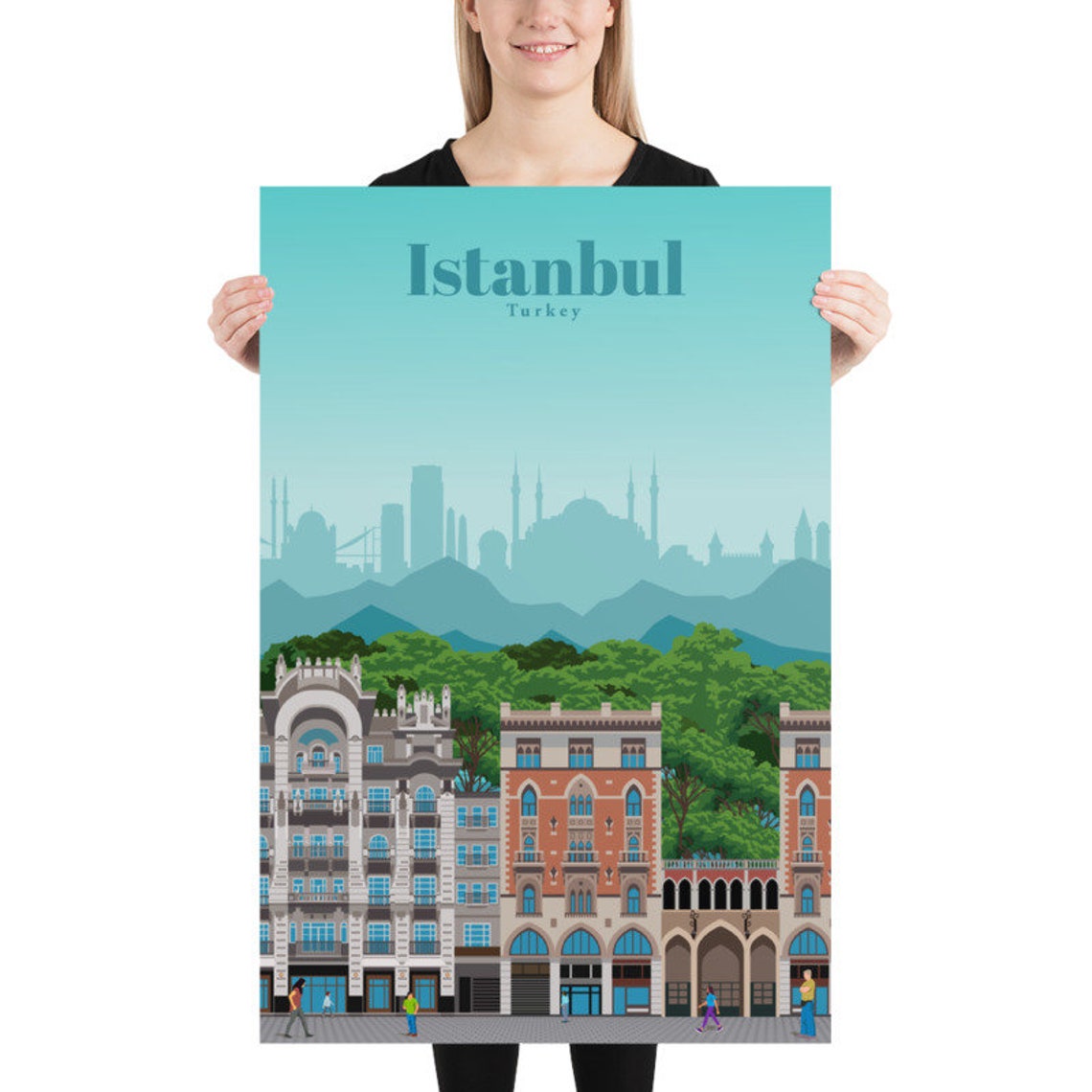 Istanbul Print Istanbul Wall Art Istanbul Poster Turkey Etsy UK