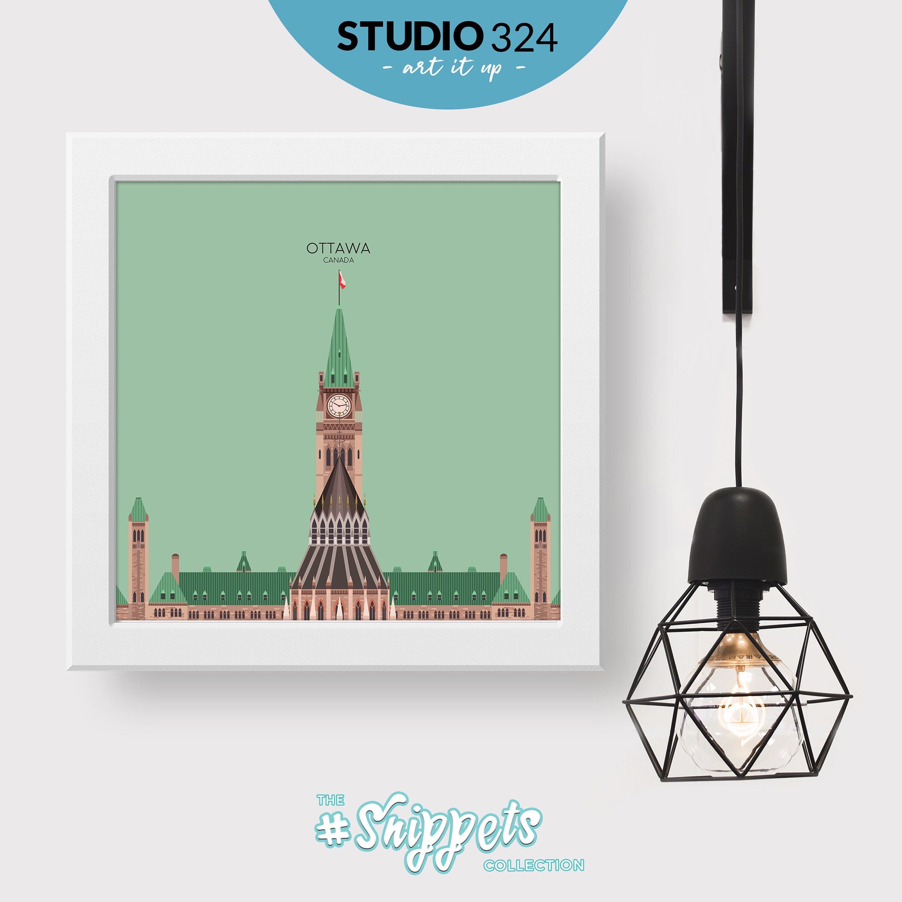 Ottawa Minimalist Travel Art Print Ottawa Travel Poster Etsy