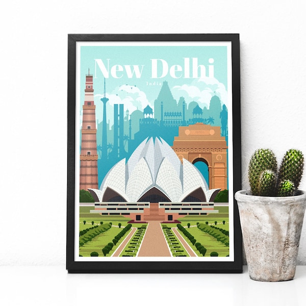 Delhi Poster Etsy