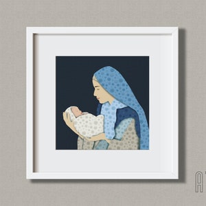 Madonna and Child_printable background