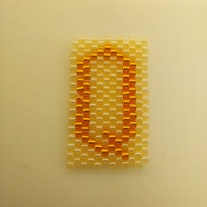 Padrões de miçangas para alfabeto Letras maiúsculas individuais Padrões de ponto de peiote Letra O