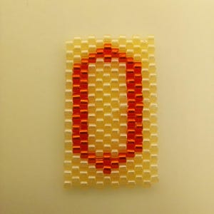 Padrões de miçangas para alfabeto Letras maiúsculas individuais Padrões de ponto de peiote Letra O