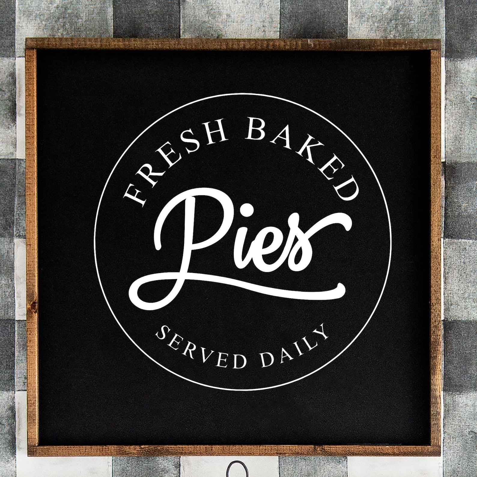Farmhouse Pies Served Daily Decal: Kitchen Round Sign - Etsy