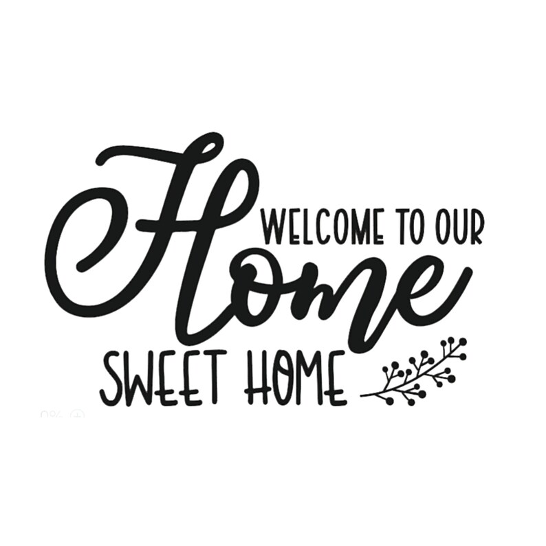 Farmhouse to Our Home Sweet Home Decal DIY Sign Etsy