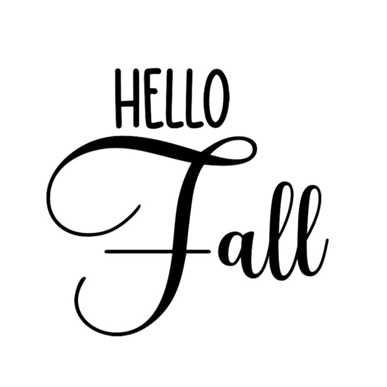 Hello Fall Decal • Decal Only • Porch Sign DIY • Housewarming Gift - Etsy