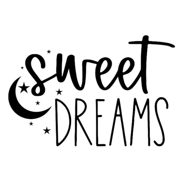 Sweet Dreams Vinyl Wall Decal - Bedroom Decor, Lettering Sticker By Oracal