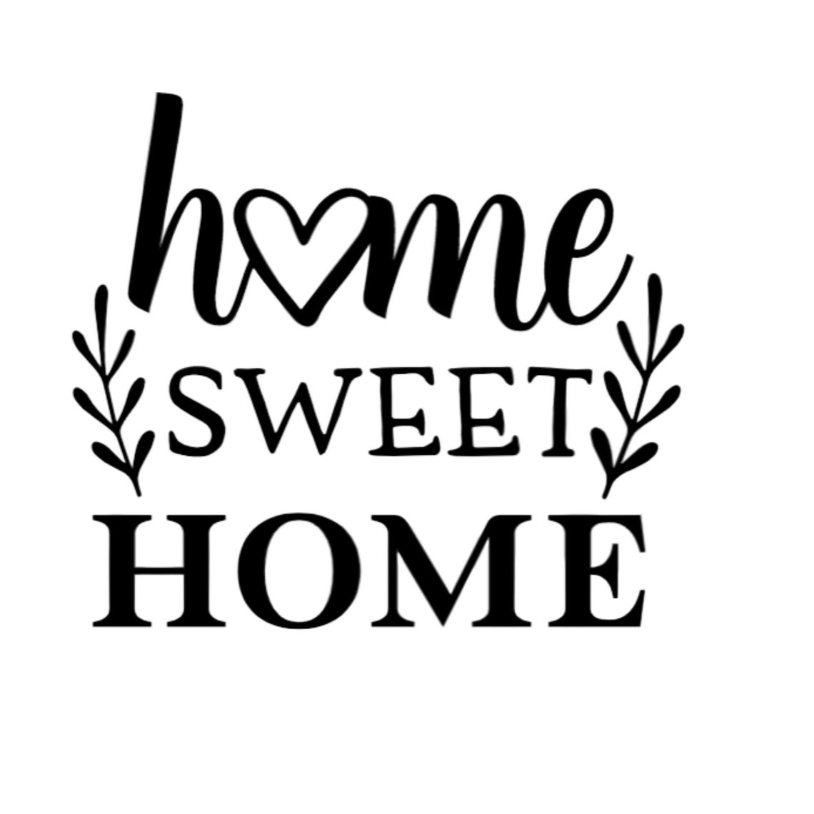 Home Sweet Home Decal DIY Home Decor Sign Porch Decal Sign Etsy