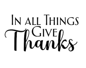 Give Thanks Decal: Fall Thanksgiving Decor DIY Project