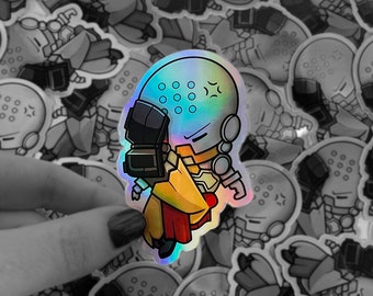 Overwatch Zenyatta Kick Holographic Sticker