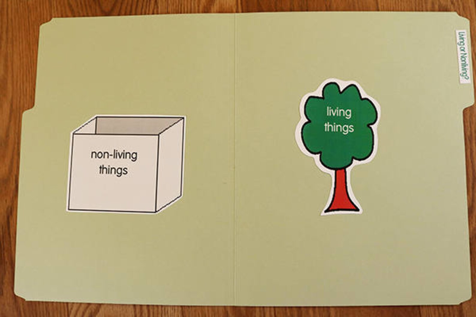 Living or Nonliving - Printable File Folder Game PDF Download - Science ...