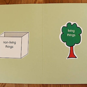 Living or Nonliving - Printable File Folder Game PDF Download - Science ...