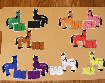 Color Matching Horse Colors Printable File Folder Game PDF - Etsy Color Matching Horse Colors Printable File Folder Game PDF - Etsy