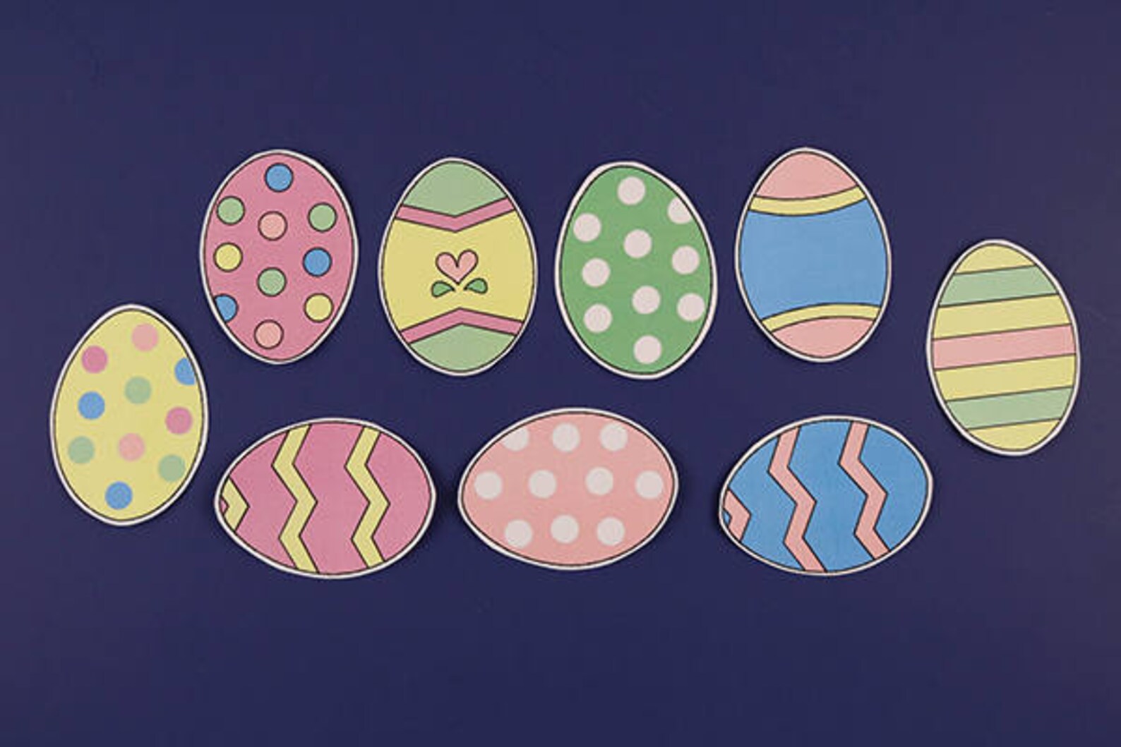 Pattern Matching Easter Egg Match Printable File Folder Etsy