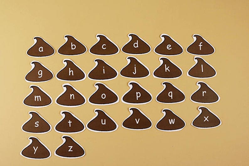 Upper & Lowercase Letters Cookie Letters Printable File Etsy