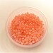 35 gr Pearl large seed beads 4 mm salmon irregular glass hole 2 mm hole