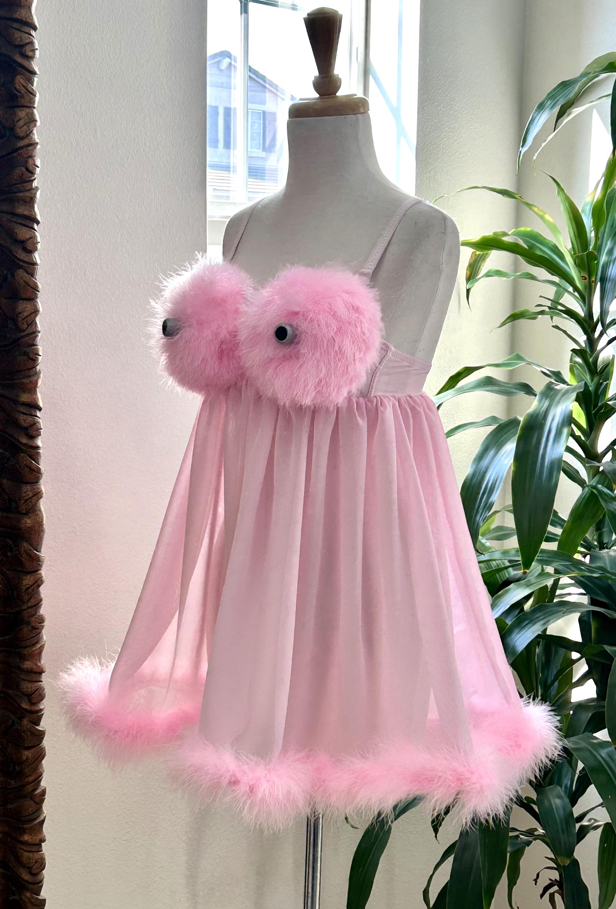 fembot pink dress 36B Cup Ready Made Austin Powers Pink Fembot Costume