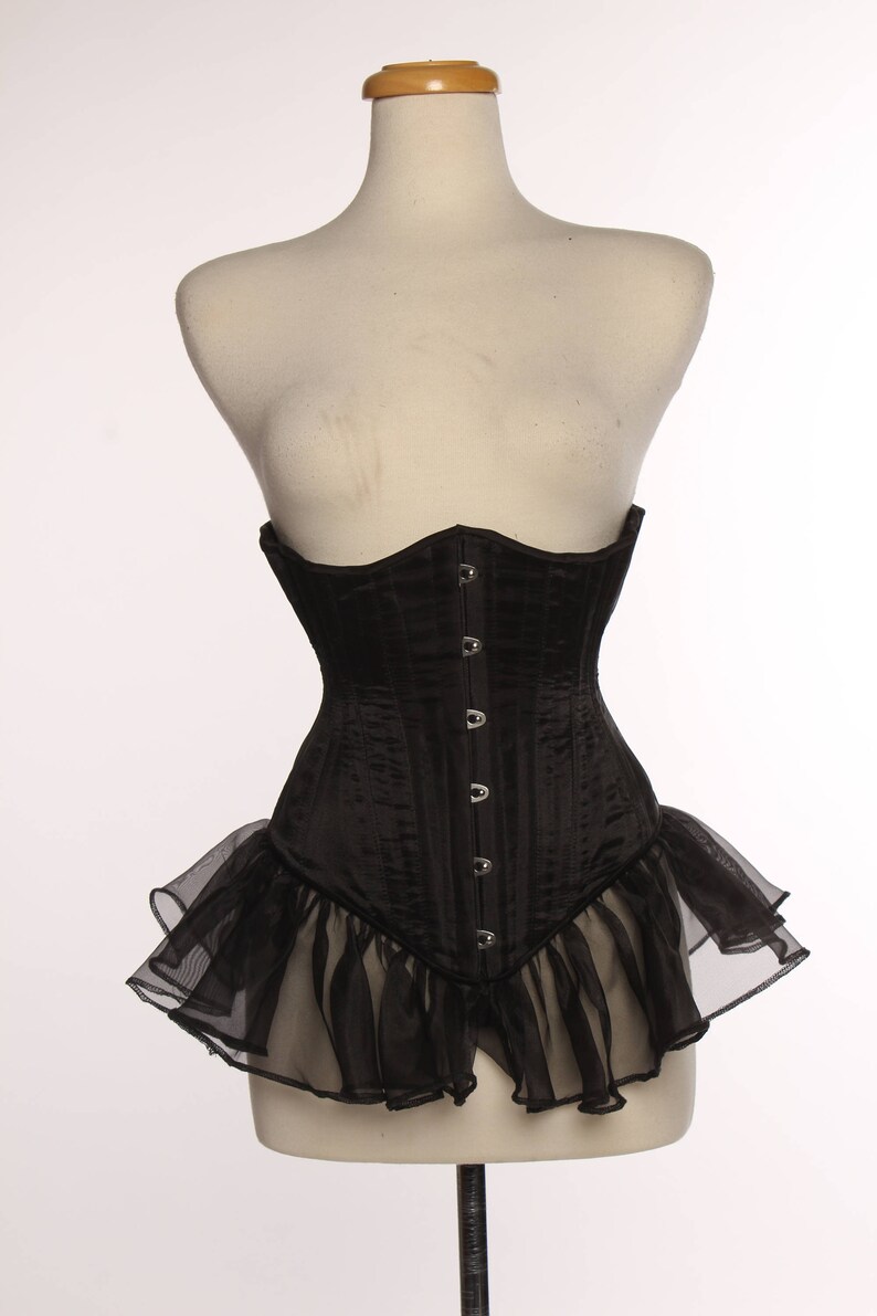 Custom Made LongLine Fashion Under Bust Corset w/ Ruffle Etsy