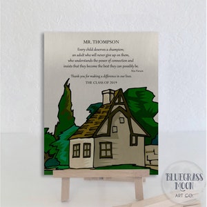 Personalized Teacher Gift, Gift For Leader, Gift for Boss, House Gift, Thank You Gift For Mentor, Retirement Gift, Rita Pierson Quote, 1814