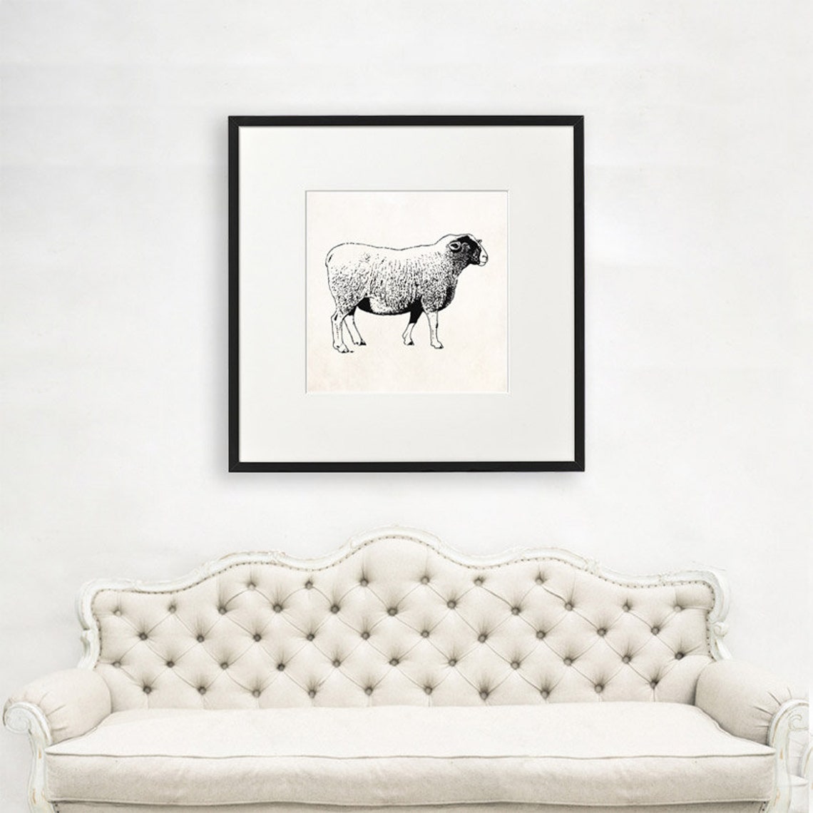 Sheep Wall Art Gift Large Sheep Wall Art Scientist Gift Etsy UK