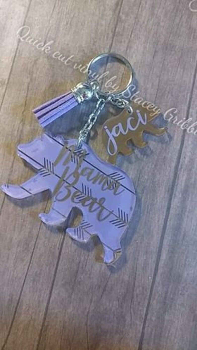 Download Mama bear keychain with arrow background add a cub with | Etsy