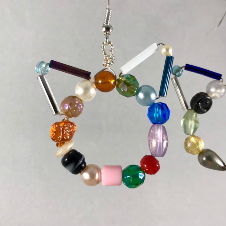 Multicolor EclectiCat Earrings B by The Elven Cat