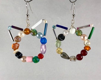 Multicolor EclectiCat Earrings B by The Elven Cat