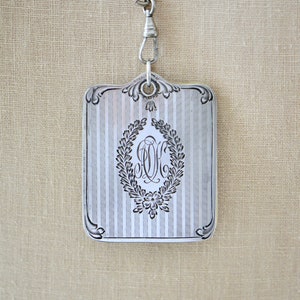 Victorian Sterling Aide de Memoire, &quot;ADK&quot;