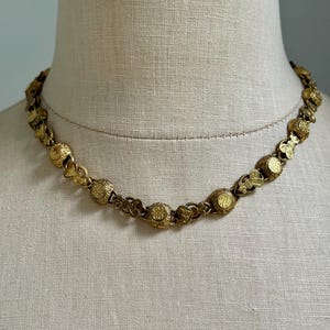 Victorian Gold Filled Fancy Link Round Chain Necklace