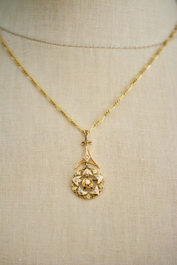 Victorian Diamond and Pearl Pendant - image 6