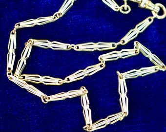 Victorian Gold Filled Fancy Link Chain Necklace