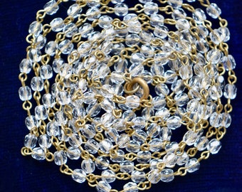 Edwardian Czech Crystal Bead Necklace