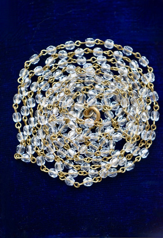 Edwardian Czech Crystal Bead Necklace