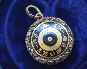 Antique Georgian "In Memory Of" Locket with Hair, 1820s