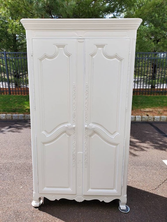 French Armoire Vintage Drexel Cabinet, French Country Armoire