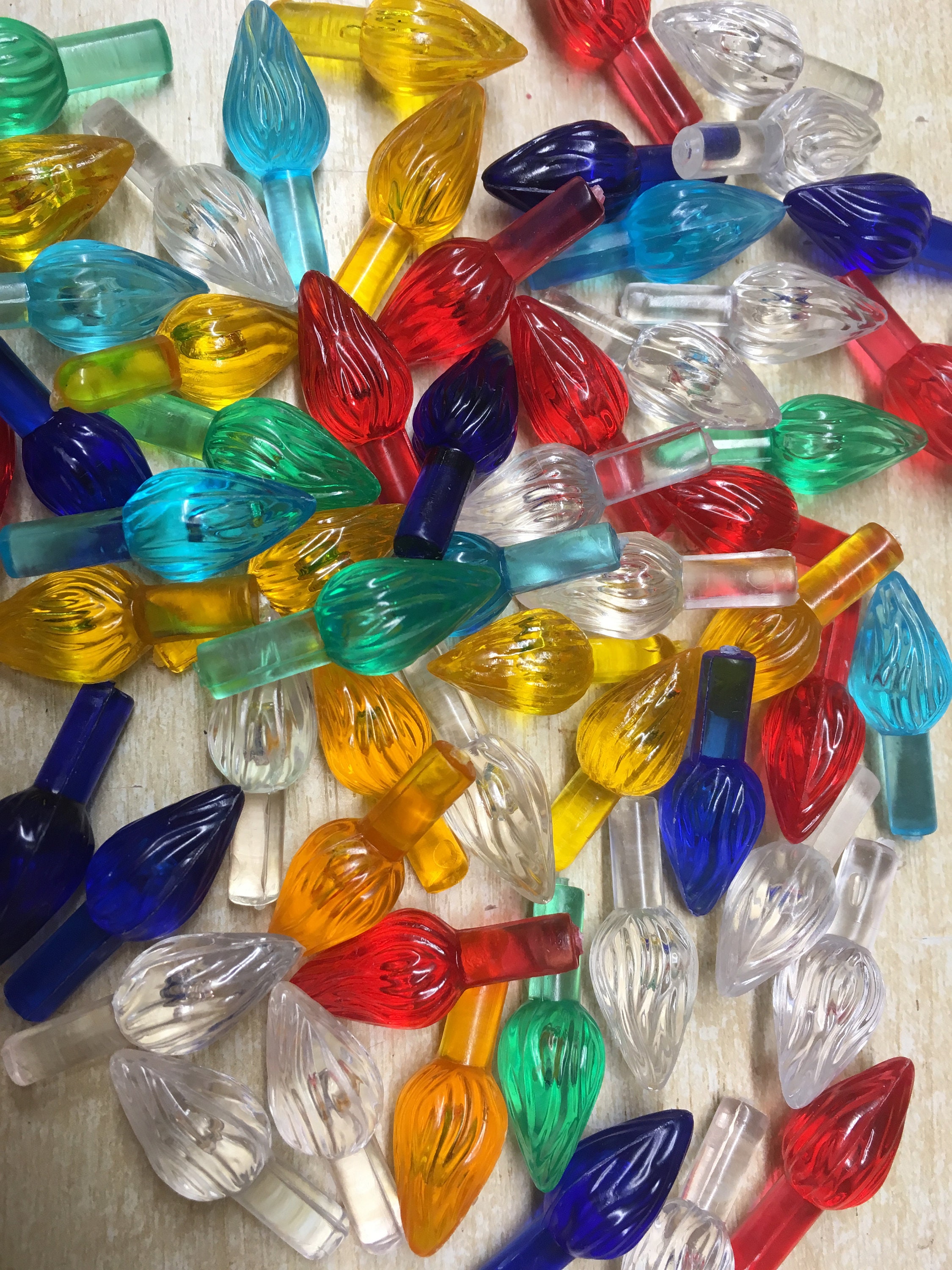 Ceramic CHRISTMAS TREE LAMP lights x 100 small twist assorted Etsy