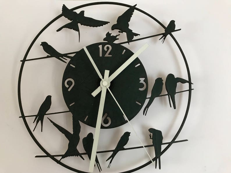 Clock Birds Etsy UK