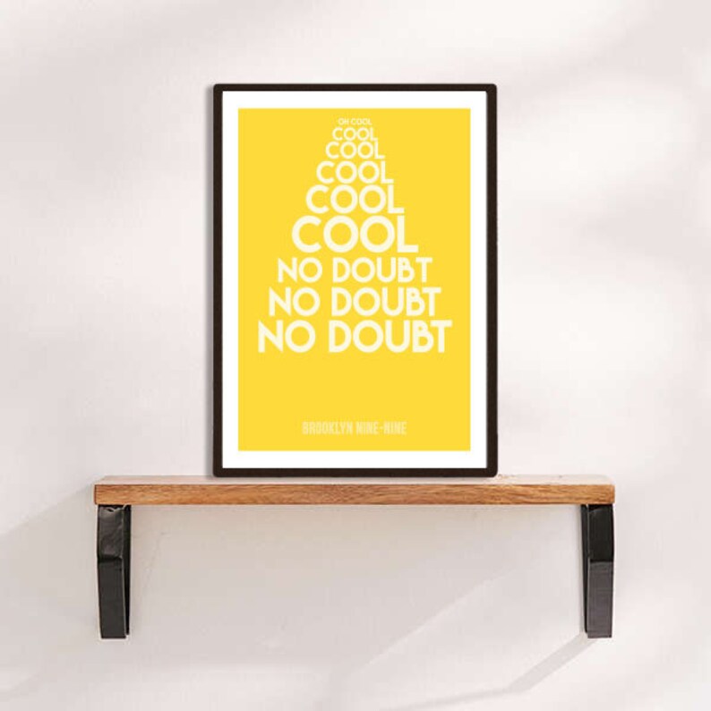 Brooklyn Nine Nine Cool Cool No Doubt Jake Peralta Digital Etsy