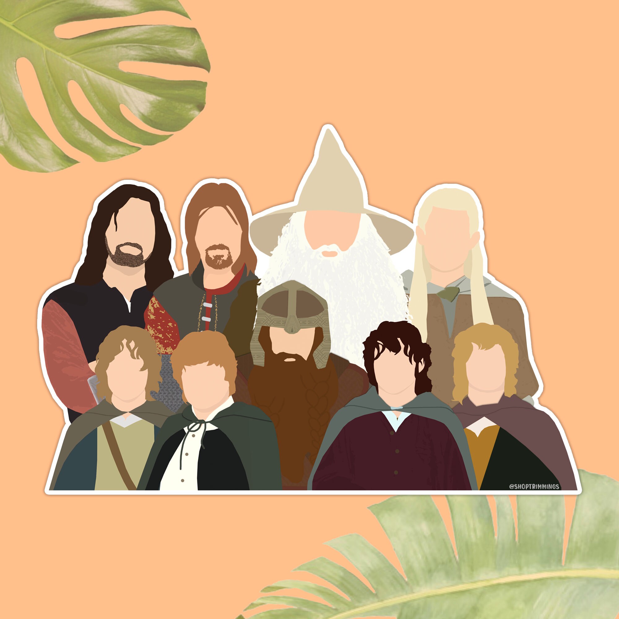 Full Lord of the Rings Sticker Laptop Sticker Decal Etsy