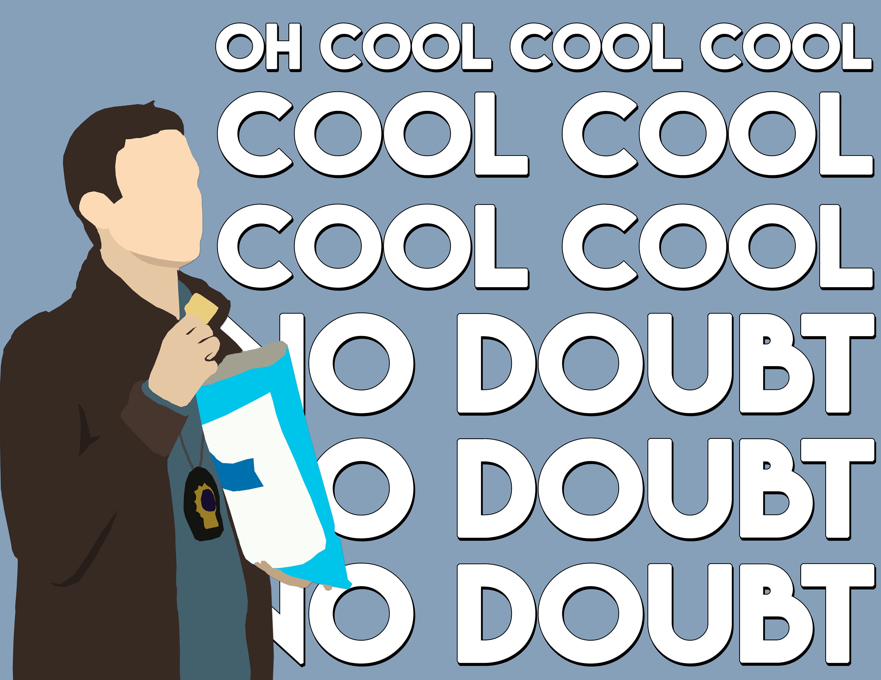 Wall Hangings Home Decor COOL COOL COOL Jake Peralta Brooklyn 99