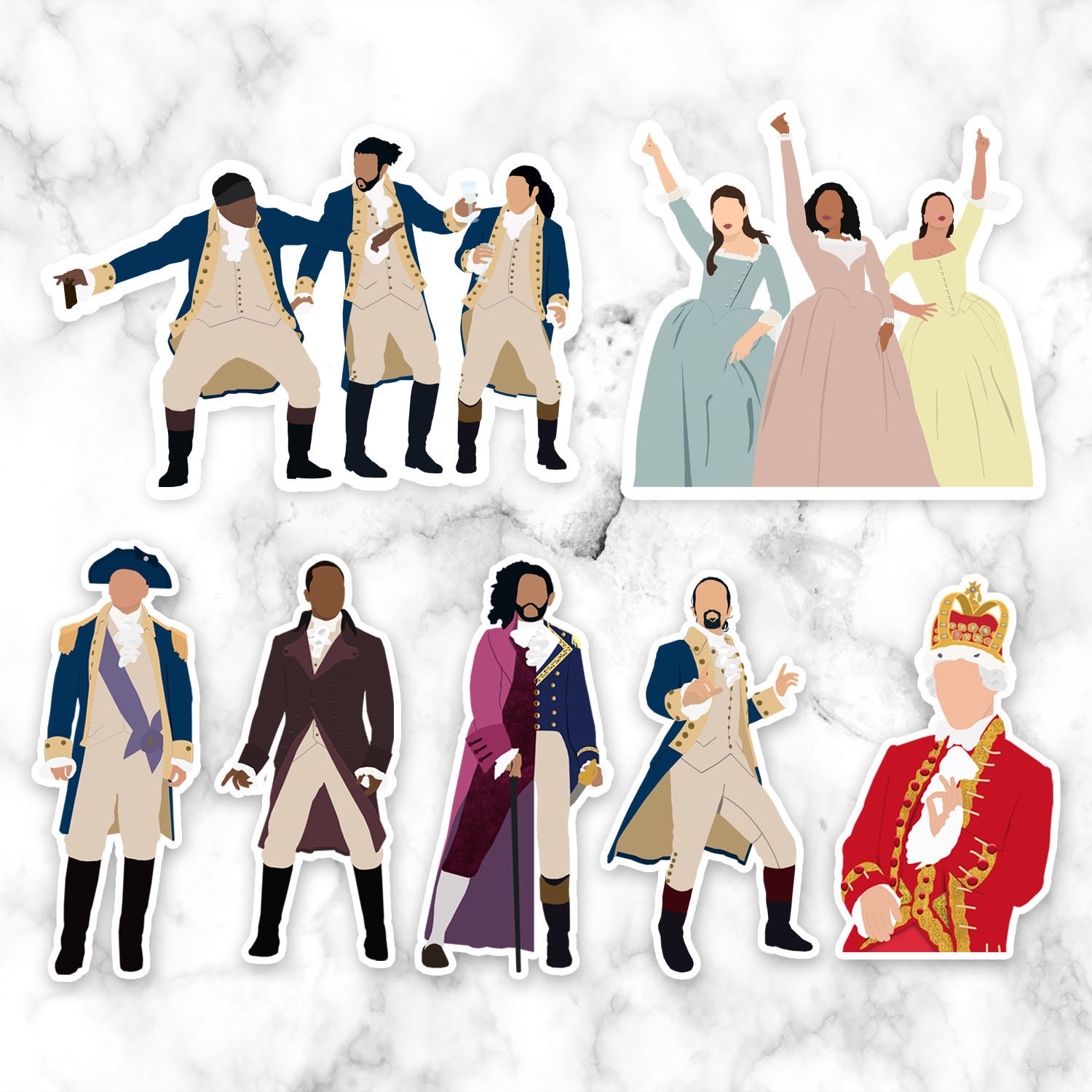 Hamilton the Musical Cast Mega Pack Laptop Sticker Decal | Etsy