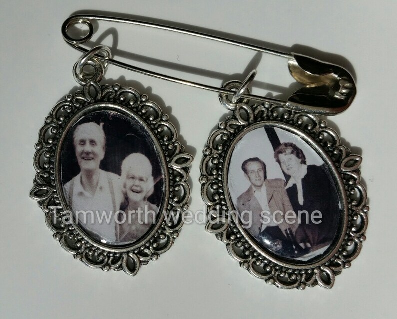 Buttonhole/garter memory charm frame single or double Etsy
