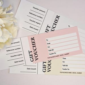 Vale de regalo empresarial, folleto perforado, herramienta promocional, logotipo personalizado, tarjeta de 23 piezas, vales de 12 x 6 cm imagen 3