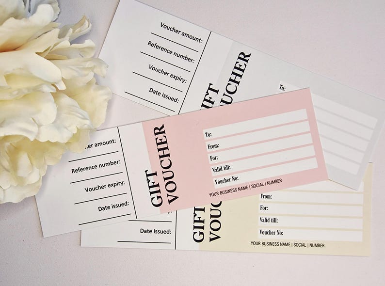 Vale de regalo empresarial, folleto perforado, herramienta promocional, logotipo personalizado, tarjeta de 23 piezas, vales de 12 x 6 cm imagen 3