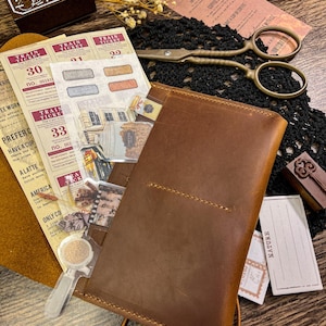 Custom Authentic Handmade Leather Ephemera Pouch- 5 Colors