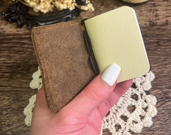 Authentic Handmade Mini Leather Journal Insert *INSERT REFILL ONLY*