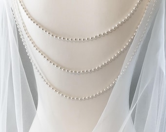 Pearl Backdrop Necklace: Wedding Bridal Back Jewelry