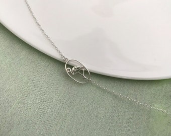 Sterling Silver Flamingo Bracelet: Dainty Tropical Jewelry