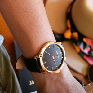 Womens Watches, Gold Watch, Watches for Women, Small Watch, 38mm Watch, Interchangeable Band, Ladies Watch, Gold Watch Women, Gift for Her