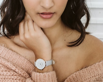 Silver Watches for Women, Watches Women, 32mm Watch, Minimalist Watch Women, Womens Watch, Wrist Watch, Ladies Watch, Gift for Her